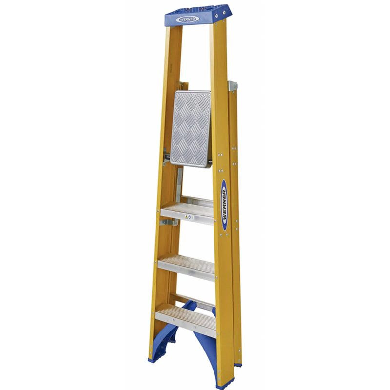 Werner Fibreglasss Platform Stepladder 4 Tread