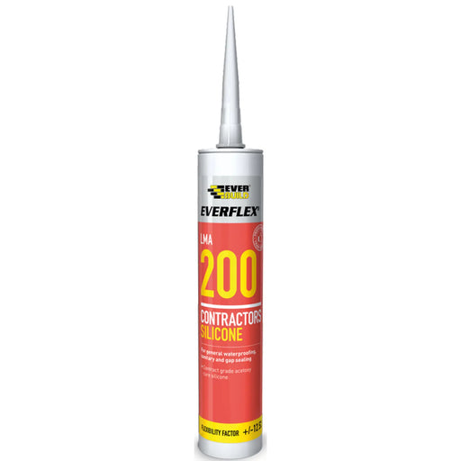 Everbuild Silicone 200 295ml Clear