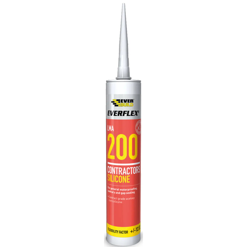 Everbuild Silicone 200 295ml Clear