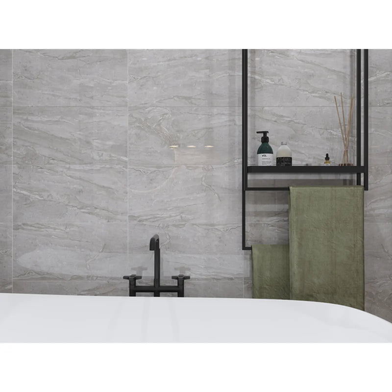 Golden Tile Marmo Milano Marble Wall Tile 300 x 600 x 9mm Grey 1.44m2