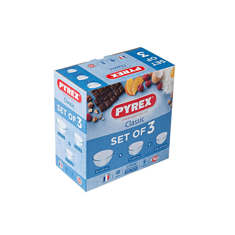 Pyrex Classic Bowl Set 3 Piece