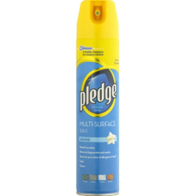 Pledge 5 In 1 Aerosol Multi Surface Jasmine 250ml