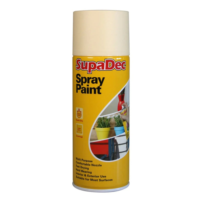 SupaDec Spray Paint 400ml Cream