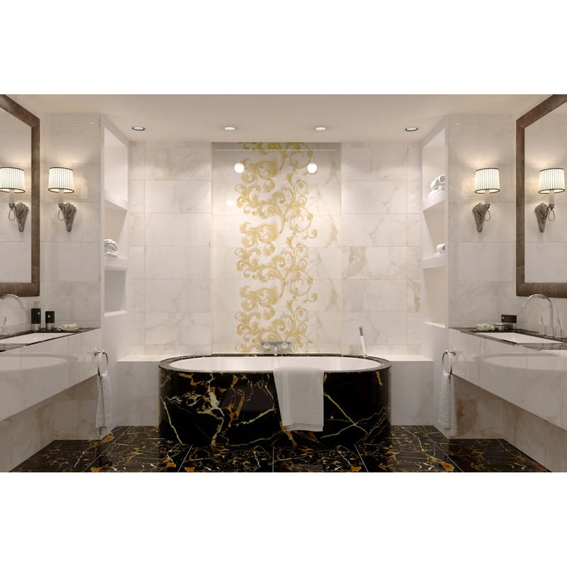 Golden Tile Saint Laurent Marble Wall Tile 300 x 600 x 9mm 1.44m2