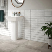 Johnson Tiles Melrose Bone Gloss Wall Tile 245 x 75mm 0.99m2