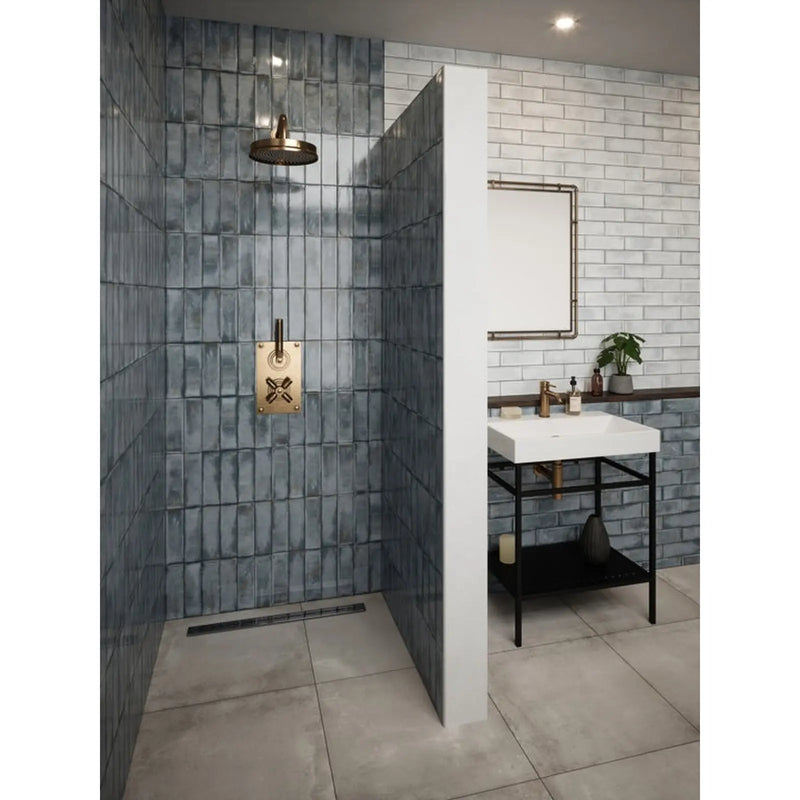 Johnson Tiles Melrose Bone Gloss Wall Tile 245 x 75mm 0.99m2
