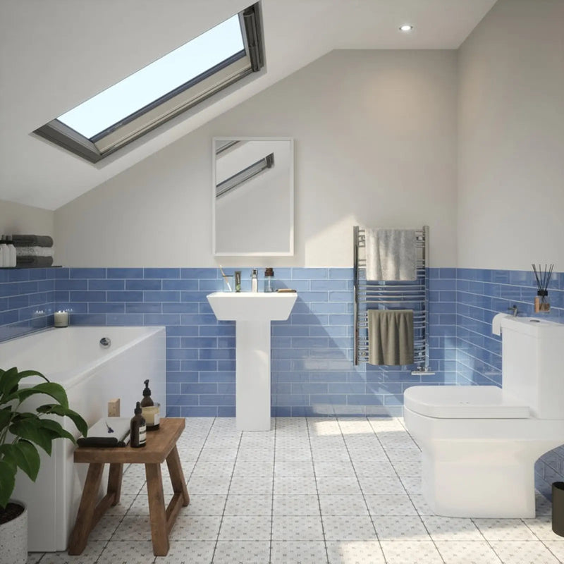 Johnson Tiles 1901 Marsden Blue Wall Tile 245 x 75mm 0.99m2