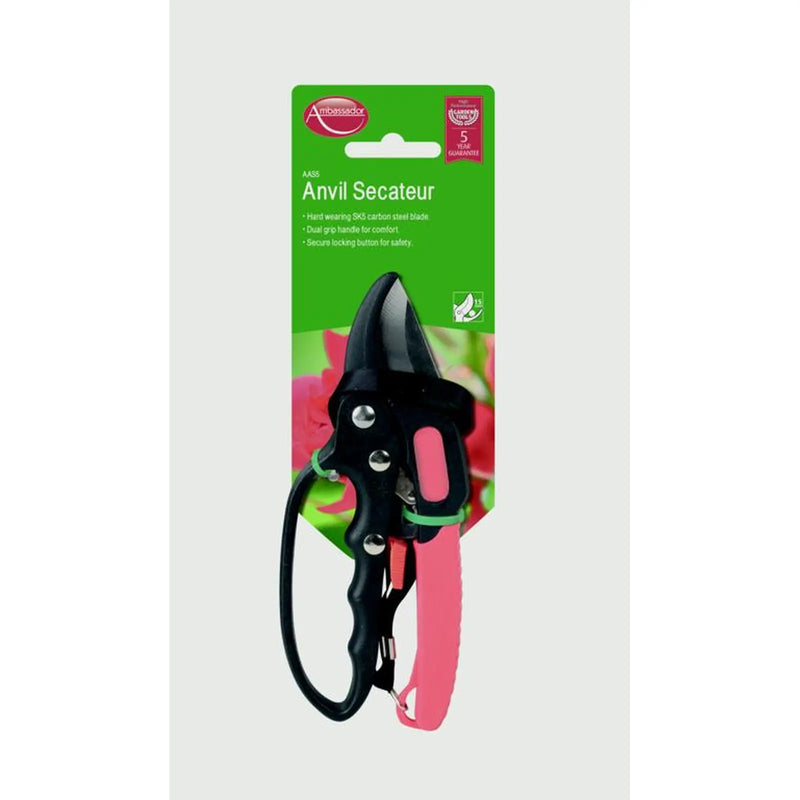 Ambassador Anvil Secateur 18mm Cutting