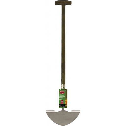 Ambassador Ash Handle Stainless Steel Edging Iron Length: 87cm