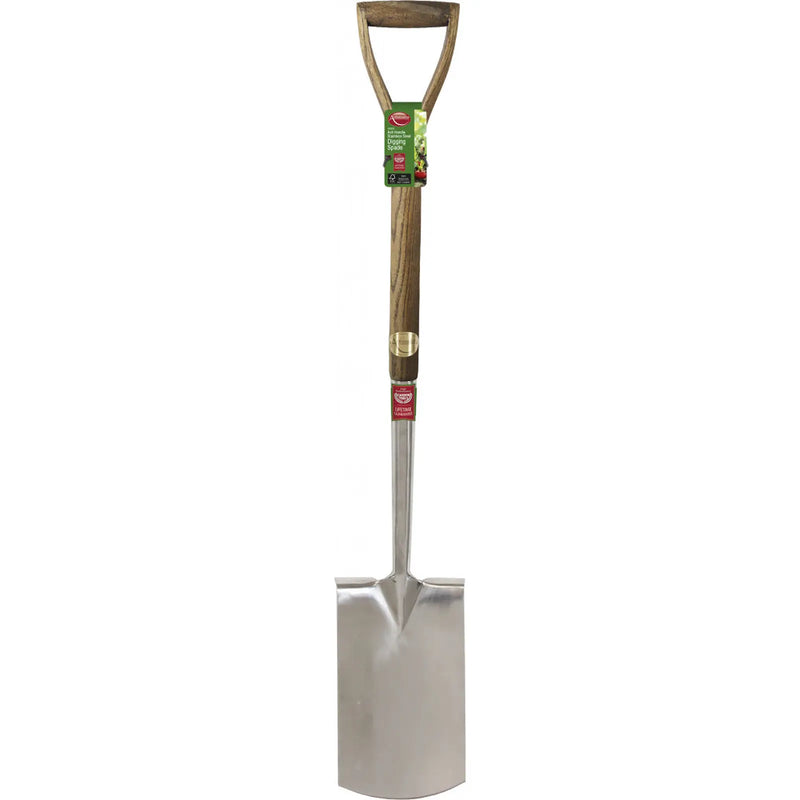 Ambassador Ash Handle Stainless Steel Digging Spade Length: 105cm