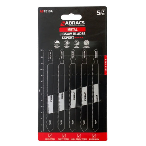 Abracs Jigsaw Blade For Metal Pack 5 132mm