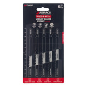 Abracs Jigsaw Blade For Wood & Metal Pack 5 132mm