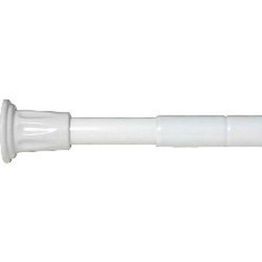 Croydex L-Shaped Telescopic Shower Curtain Rod White