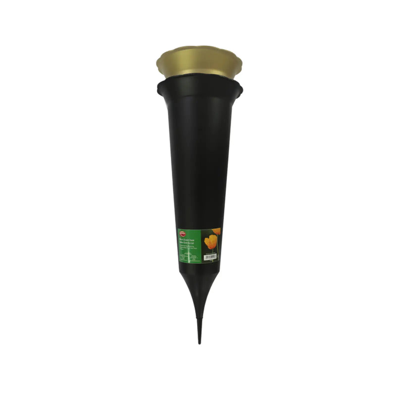 Ambassador Black Grave Spike Gold Script