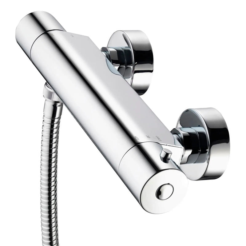 Aqualisa Round Bar Valve Mixer Shower Chrome