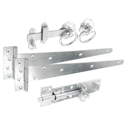 Smiths Ironmongery Ring Latch Side Gate Kit Zinc Plated
