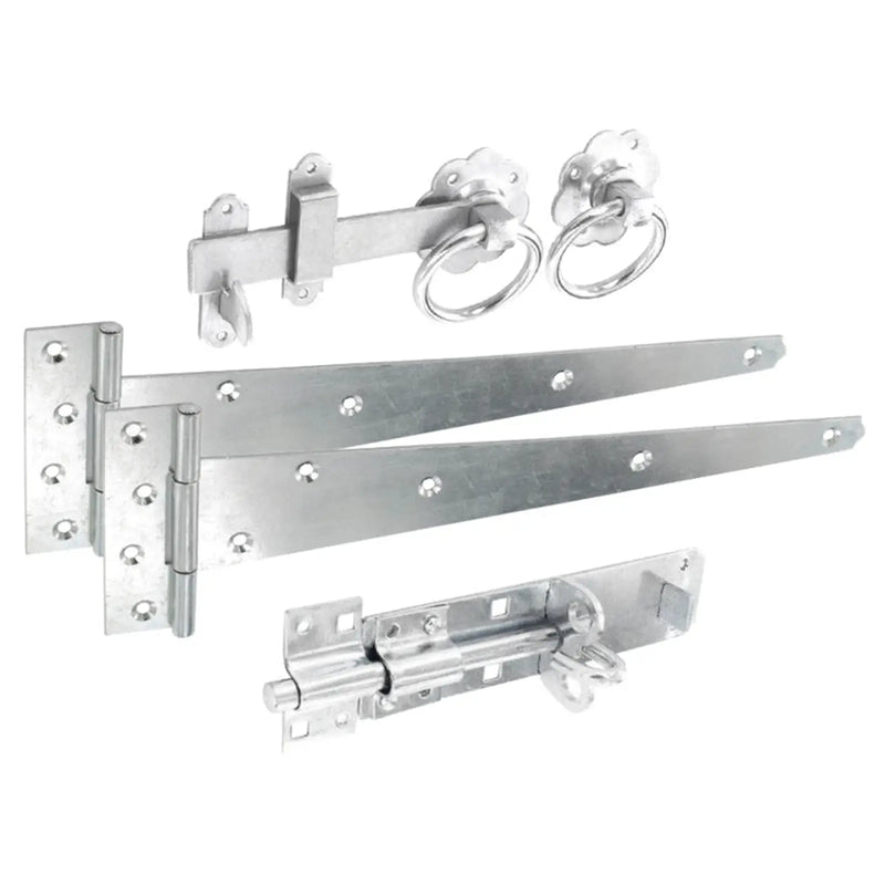 Smiths Ironmongery Ring Latch Side Gate Kit Zinc Plated