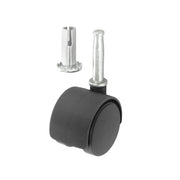 Smiths Ironmongery Twin Wheel Castor Socket Fix 40mm