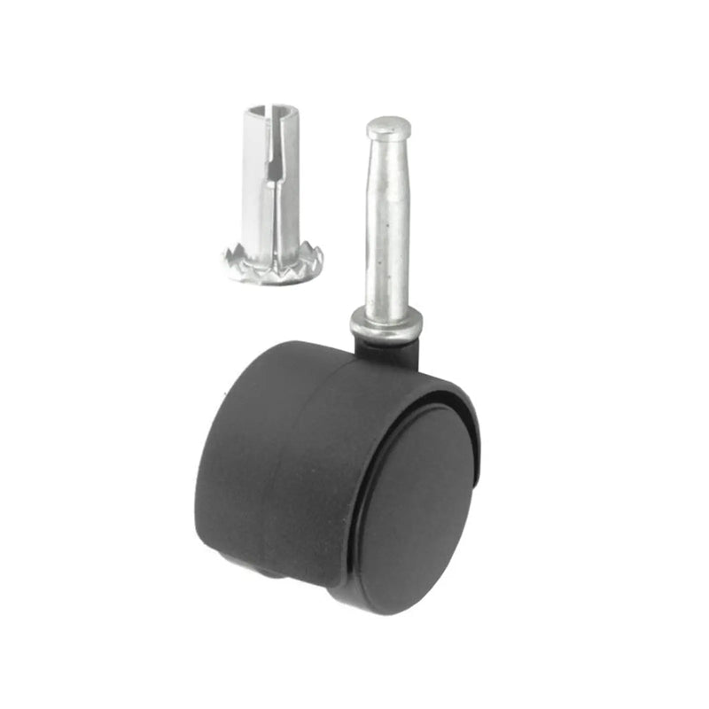 Smiths Ironmongery Twin Wheel Castor Socket Fix 40mm