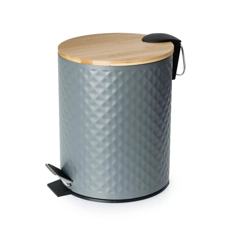 Blue Canyon Pedal Bin With Bamboo Lid 5L Soft Close