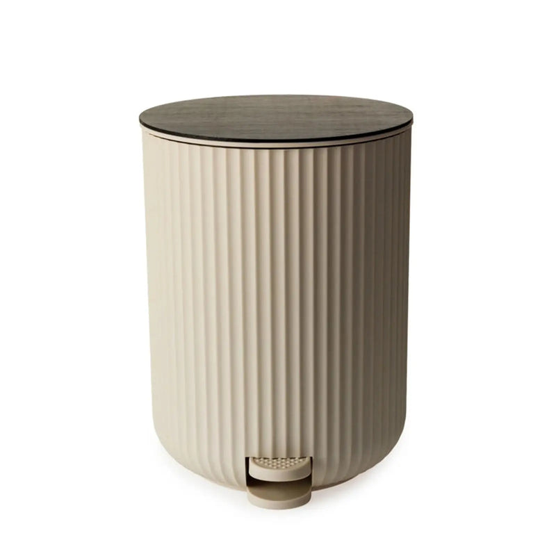Blue Canyon Berkeley Pedal Bin 4.5L Almond With Bamboo Lid
