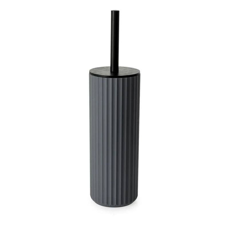 Blue Canyon Berkeley Toilet Brush Grey With Bamboo Lid