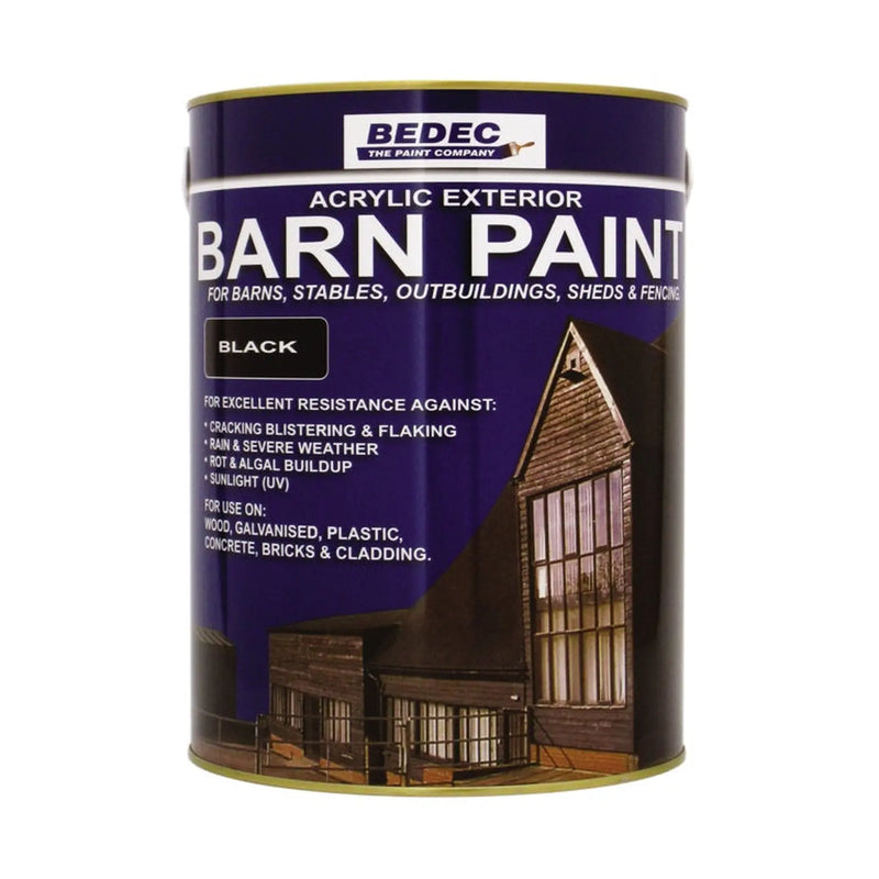 Bedec Matt Barn Paint 5L Black