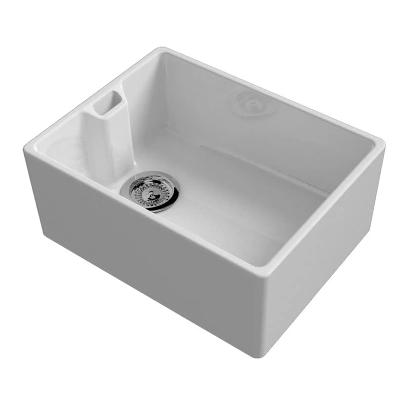 Reginox Belfast White Ceramic Sink Inc Waste 595 x 460mm