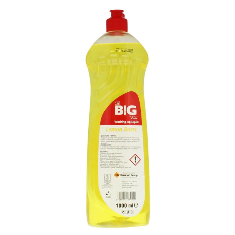 BG Washing Up Liquid 1L Apple