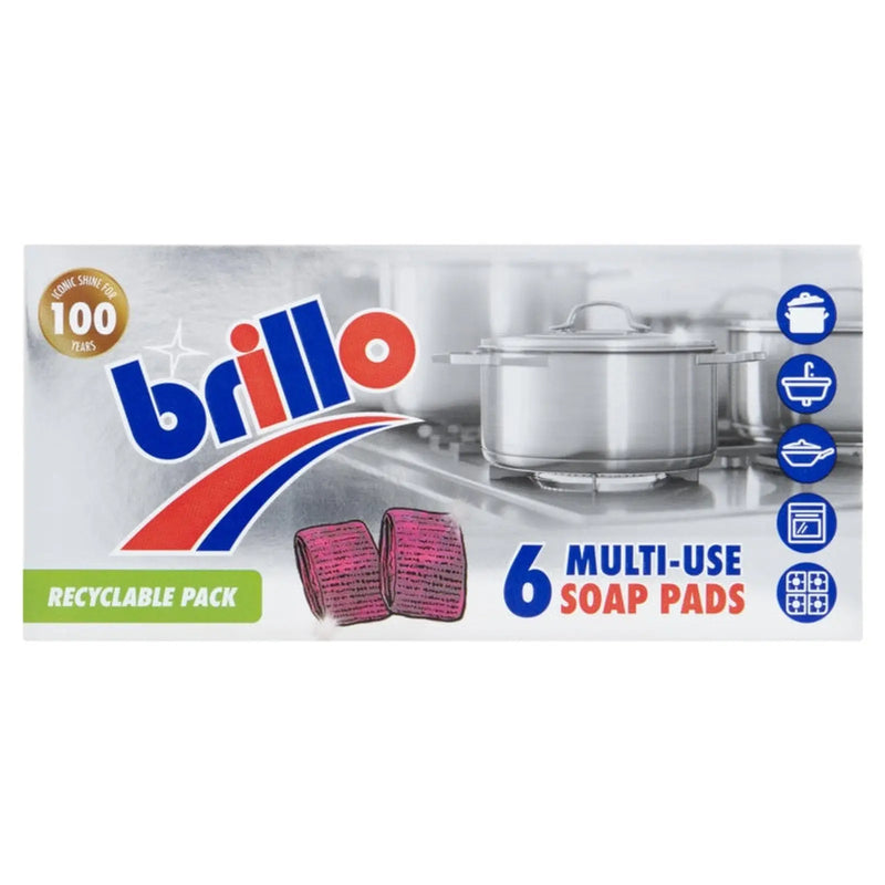 Brillo Multi Use Soap Pads Pack 6