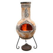 Gardeco Azteca Yellow Mexican Chimenea 110cm