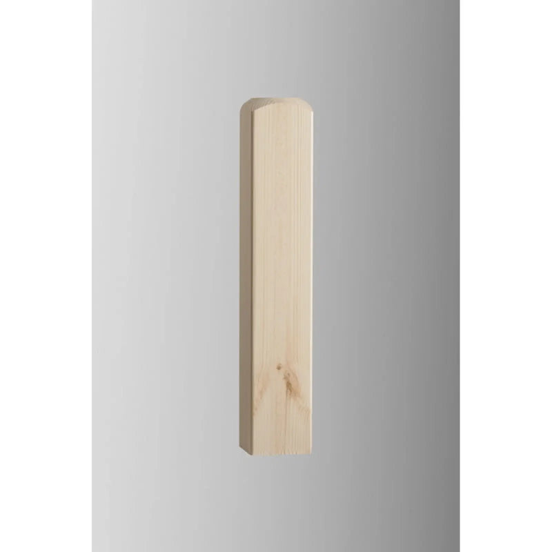 Cheshire Mouldings Newel Base Pine 91 x 515