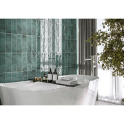 Golden Tile Gloss Wall Tile 300 x 100 x 7mm Como Green 0.84m2