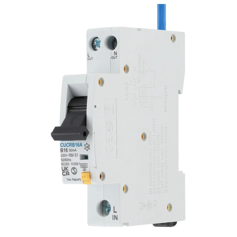 BG Compact RCBO Type 1 B Curve 16a