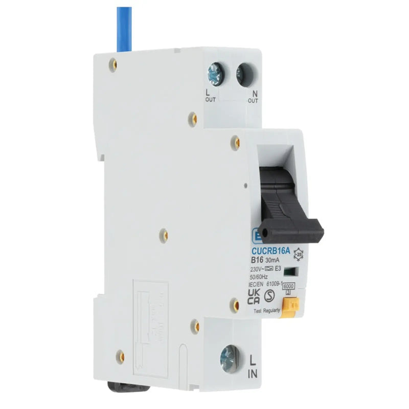 BG Compact RCBO Type 1 B Curve 16a