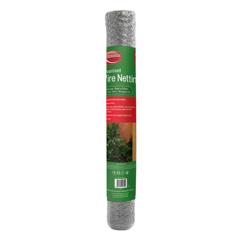 Ambassador Galvanised Wire Netting 25m x 0.9m x 50mm