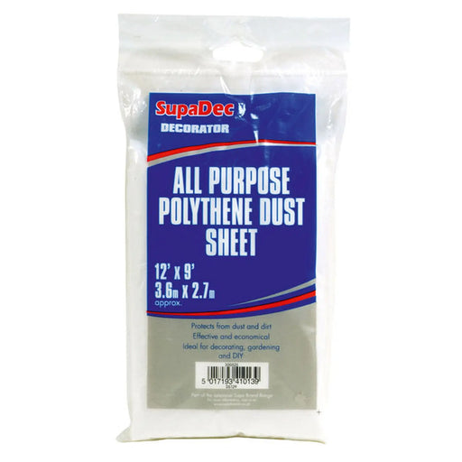 SupaDec All Purpose Polythene Dust Sheets 12' x 6'