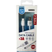 Extrastar Type C Charging Data Cable 1.2m White
