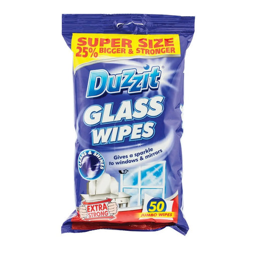Duzzit Glass Wipes 50 Pack