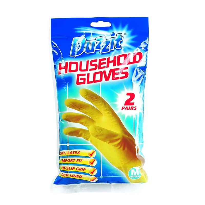 Duzzit Household Gloves Medium / 2 Pairs