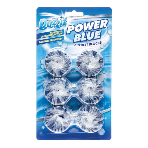 Duzzit Power Blue Toilet Block Pack 6