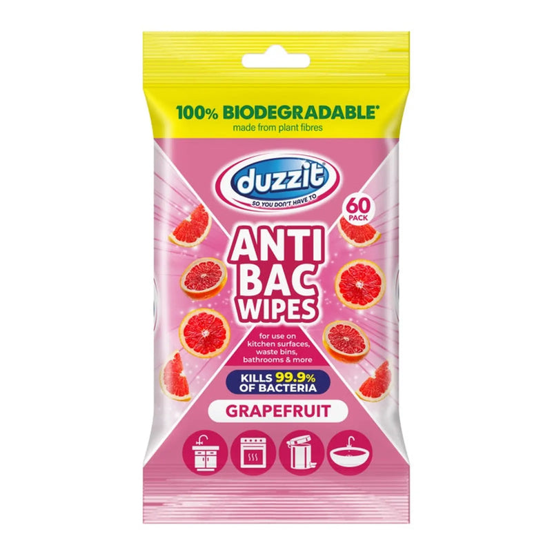 Duzzit Anti Bac Wipes Grapefruit Pack 60
