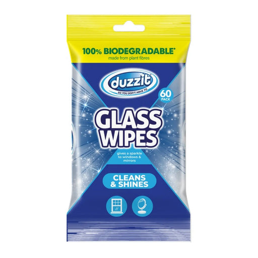 Duzzit Glass Wipes Pack 60