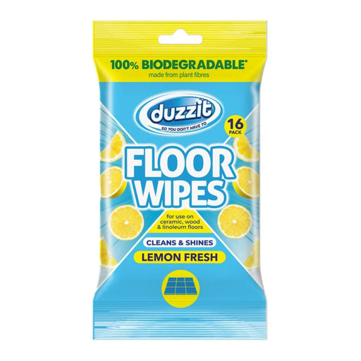 Duzzit Floor Wipes Lemon Fresh Pack 16