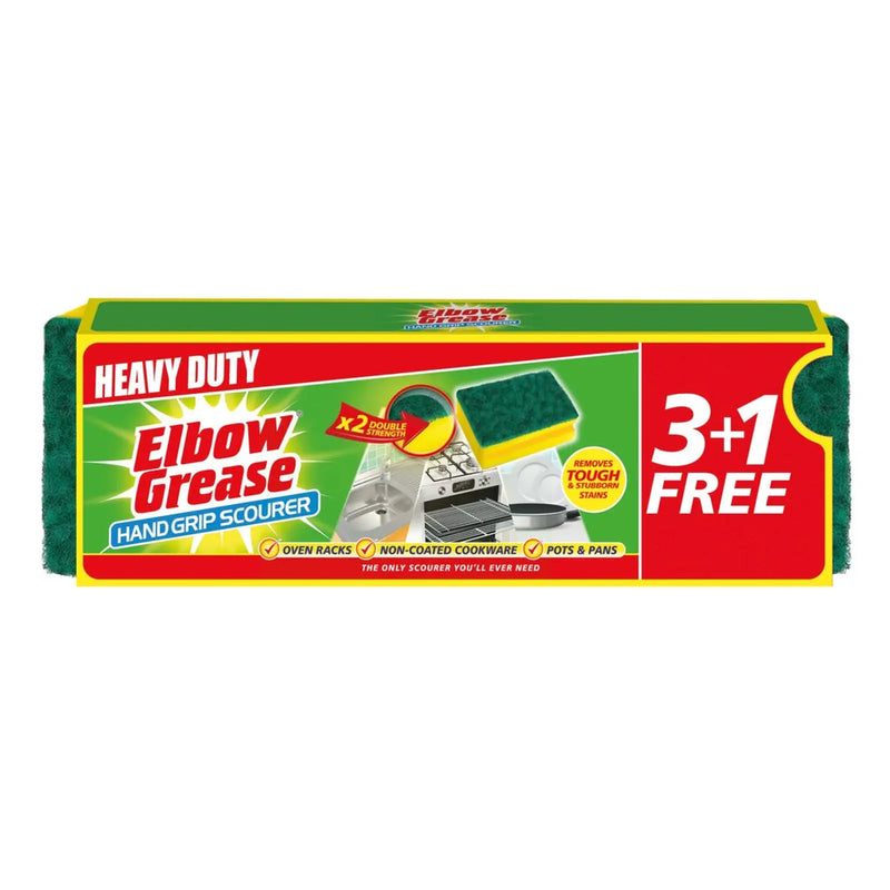 Elbow Grease Hand Grip Heavy Duty Scourer 4 Pack