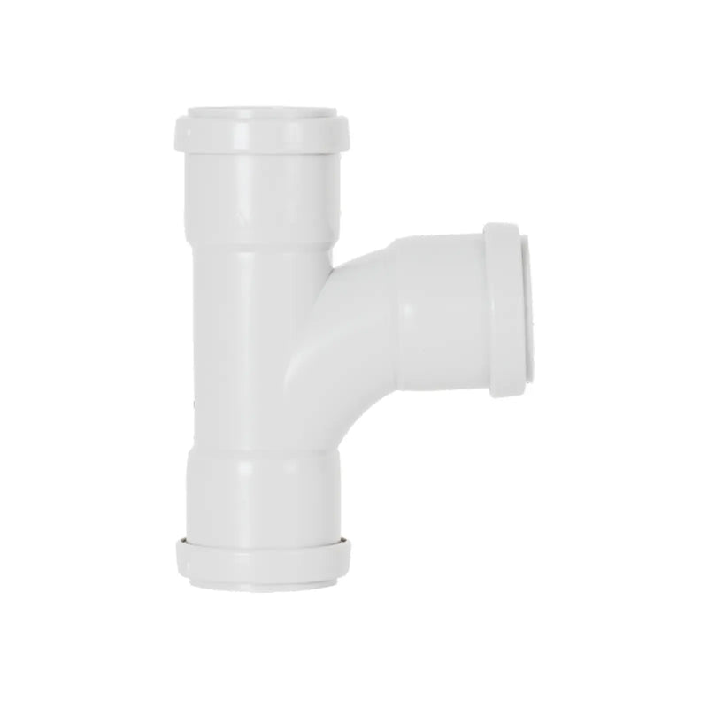 Davant Push Fit Swept Tee 91.25° White 32mm