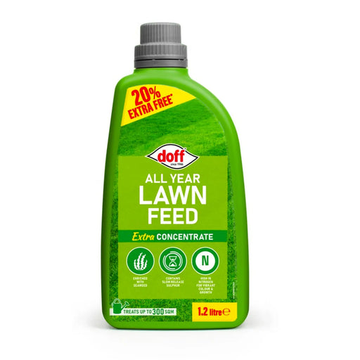 Doff All Year Lawn Feed Concentrate 1.2L Extra Fill