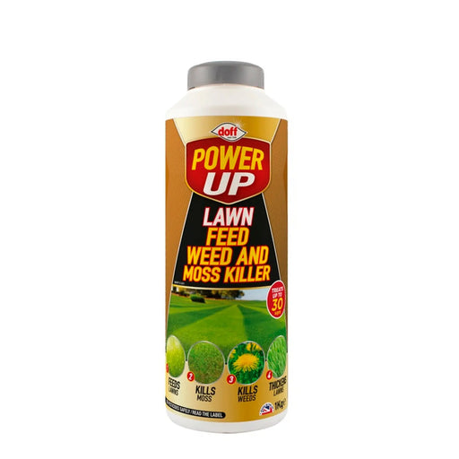 Power Up Lawn Feed, Weed & Mosskiller 1kg 30sqm