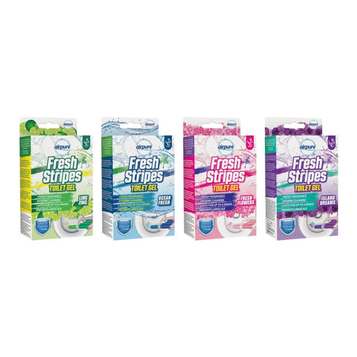 Airpure Fresh Stripes Toilet Gel Pack 45ml