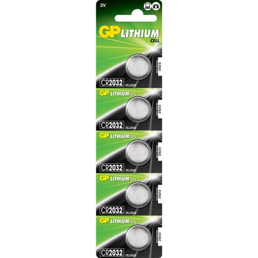 GP Lithium Button Cell Battery CR2032 Card 5